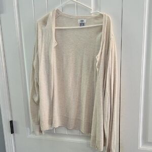 Old Navy Cream Knit Sweater